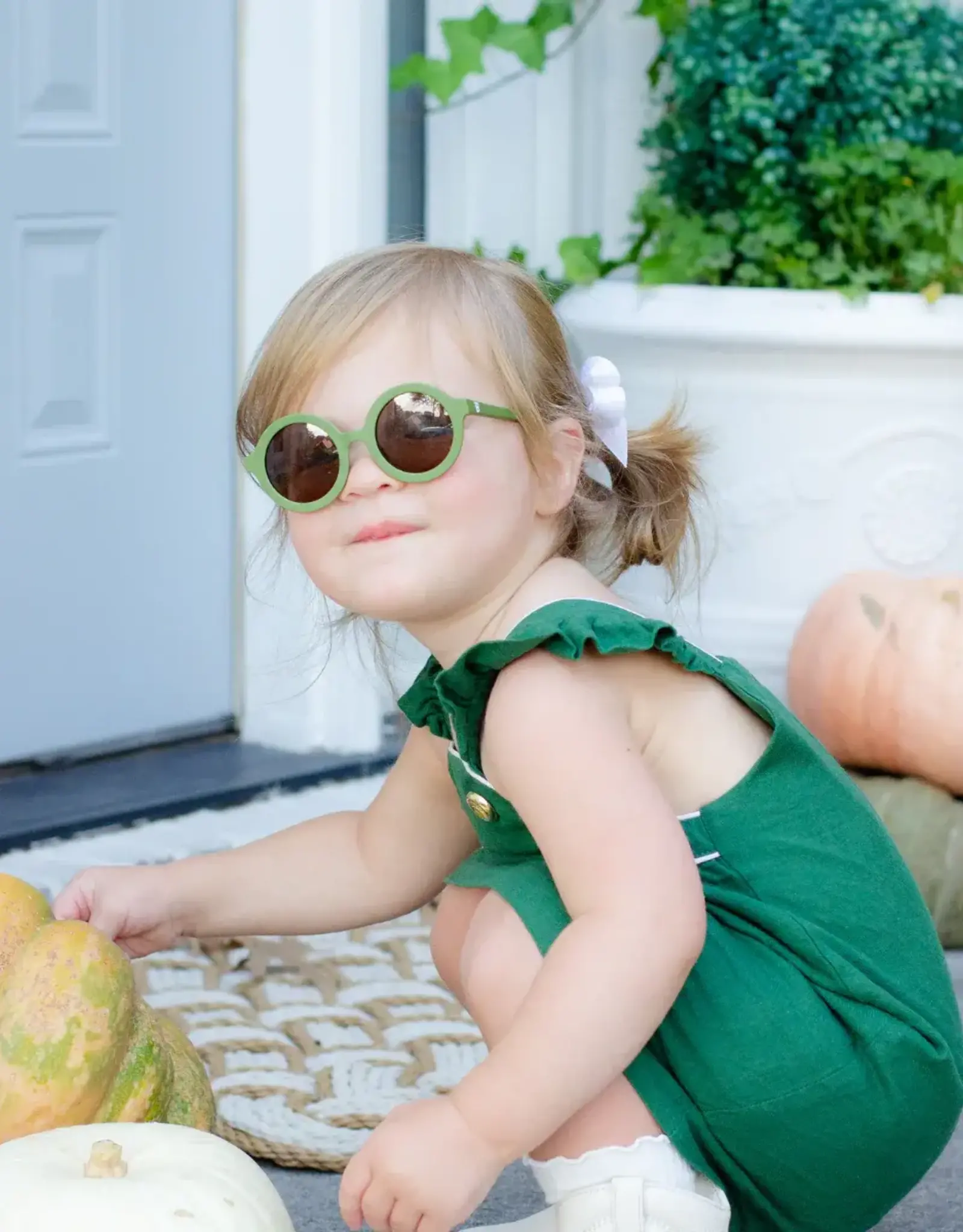Babiators Original Round:  Wild Moss Amber Lenses