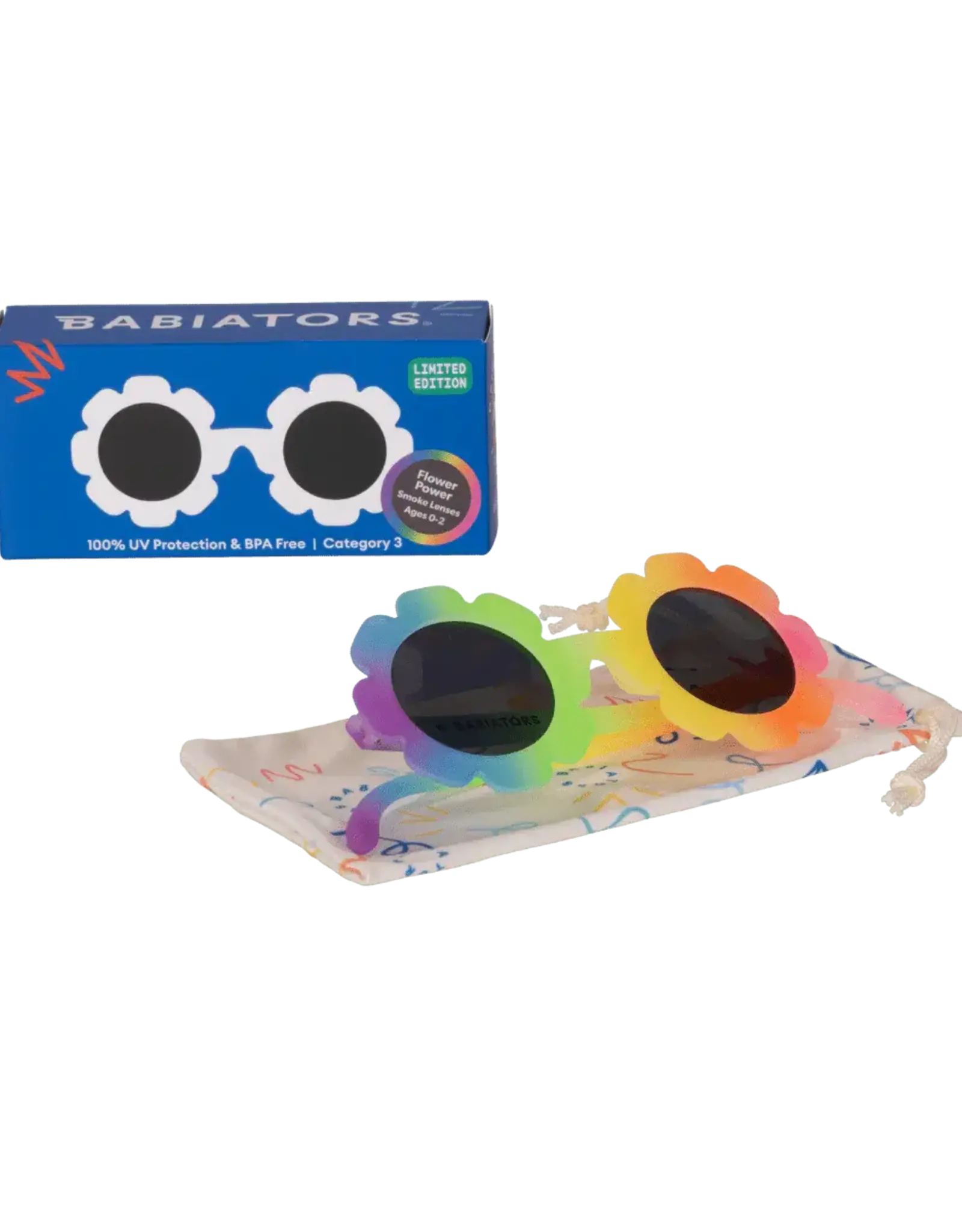 Babiators Originals Flower: Flower Power Smoke Lenses