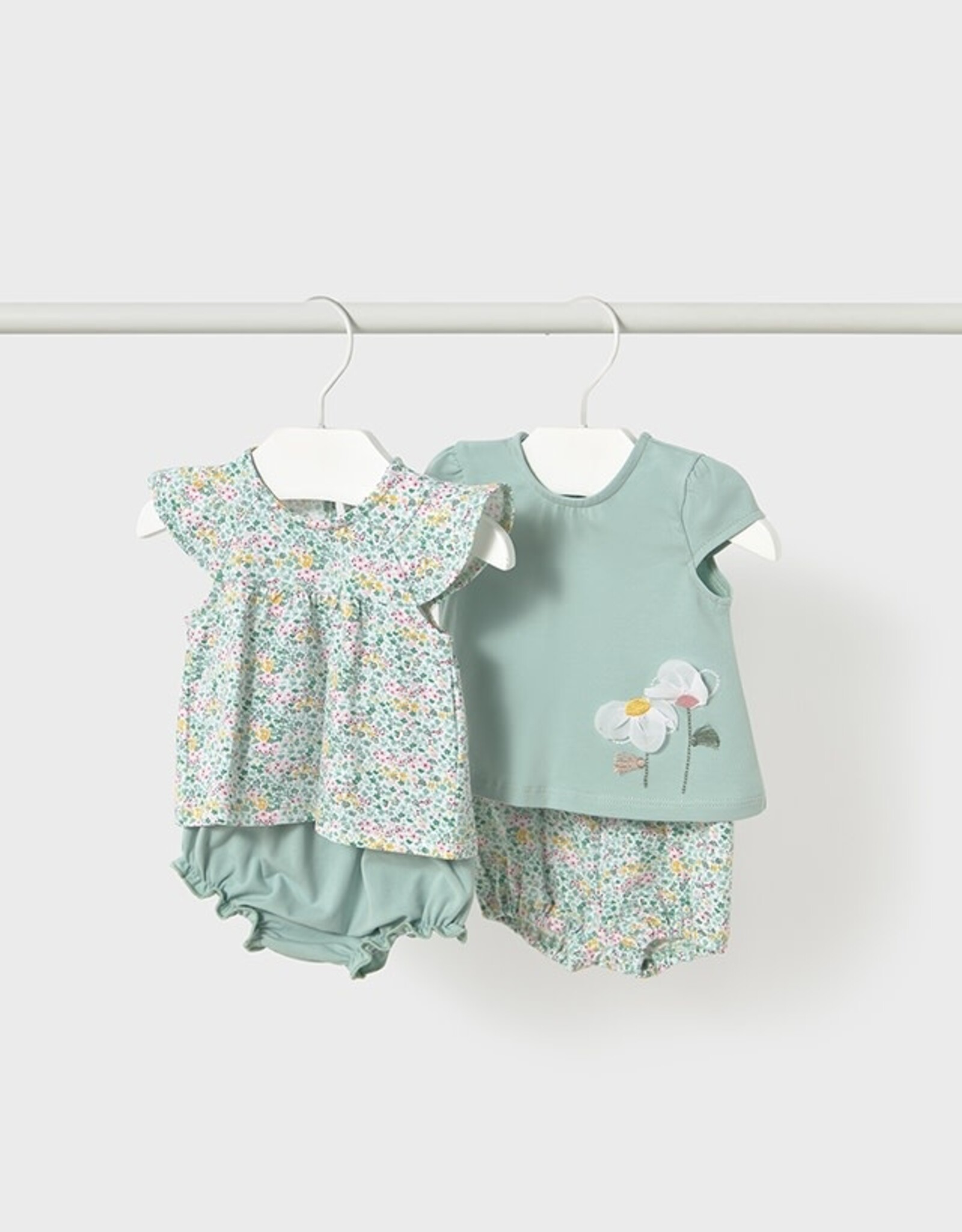 Mayoral Jade Flower Knit Set (4 garments)