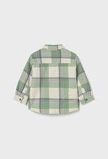 Mayoral Fir Green Baby Plaid Button Up
