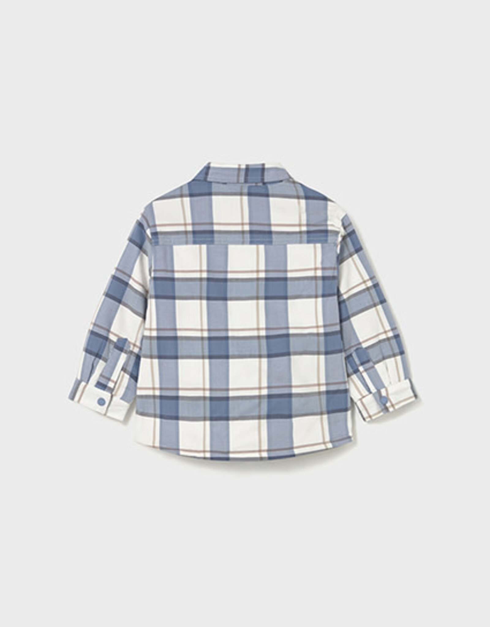 Mayoral Iceberg Baby Plaid Button Up