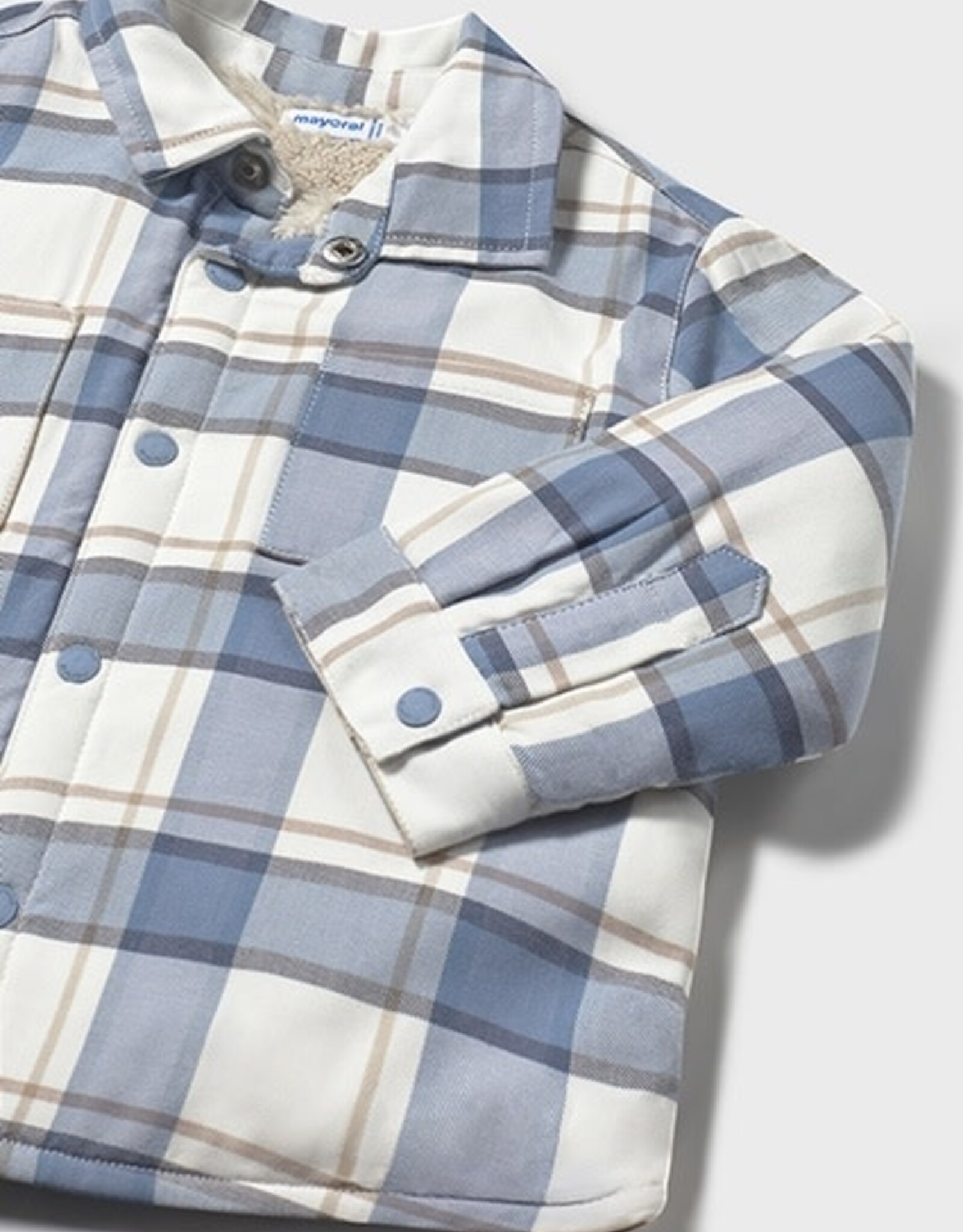 Mayoral Iceberg Baby Plaid Button Up
