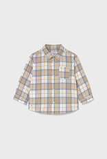 Mayoral Cereal Tan Checked Shirt