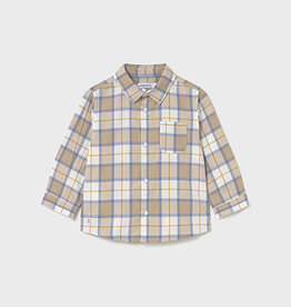 Mayoral Cereal Tan Checked Shirt