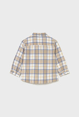 Mayoral Cereal Tan Checked Shirt