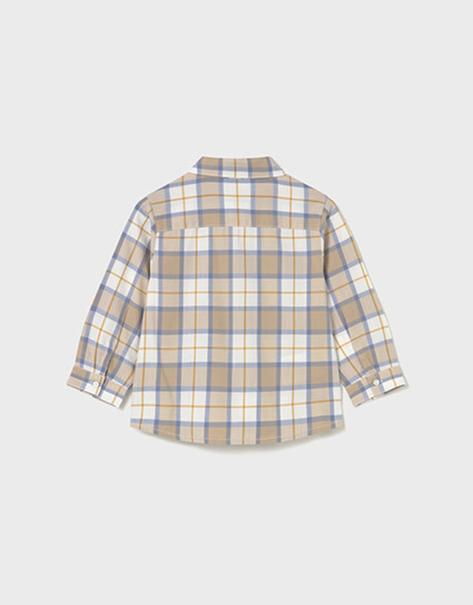 Mayoral Cereal Tan Checked Shirt