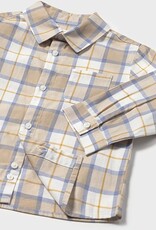 Mayoral Cereal Tan Checked Shirt