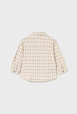 Mayoral Mustard Checked Viscose Shirt