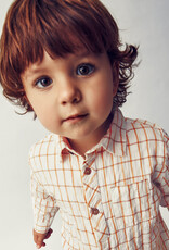 Mayoral Mustard Checked Viscose Shirt