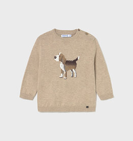 Mayoral Bright Beige Puppy Jumper