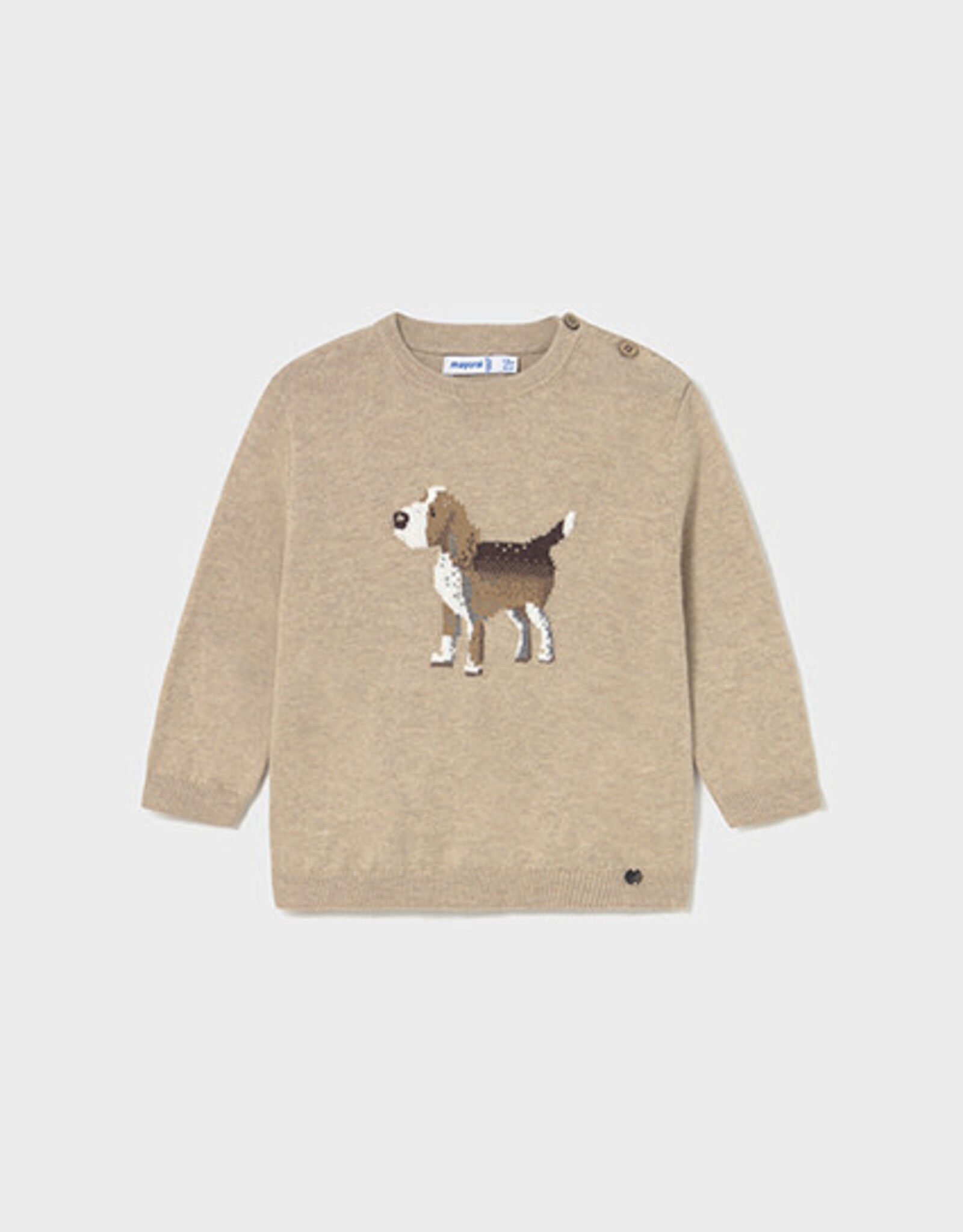 Mayoral Bright Beige Puppy Jumper