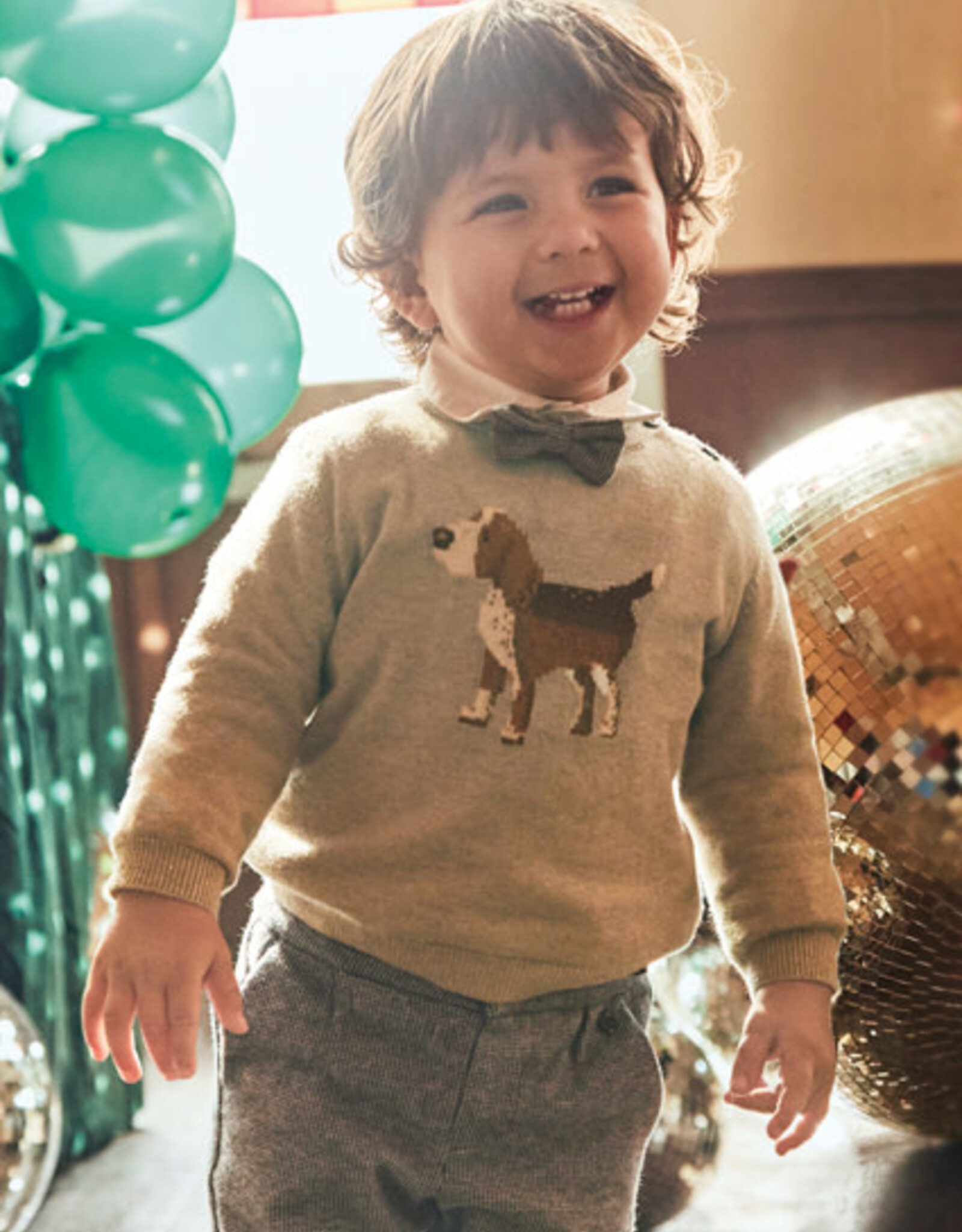 Mayoral Bright Beige Puppy Jumper