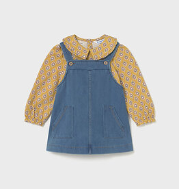 Mayoral Medium Demin Dungaree Skirt Set