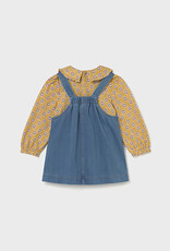 Mayoral Medium Demin Dungaree Skirt Set