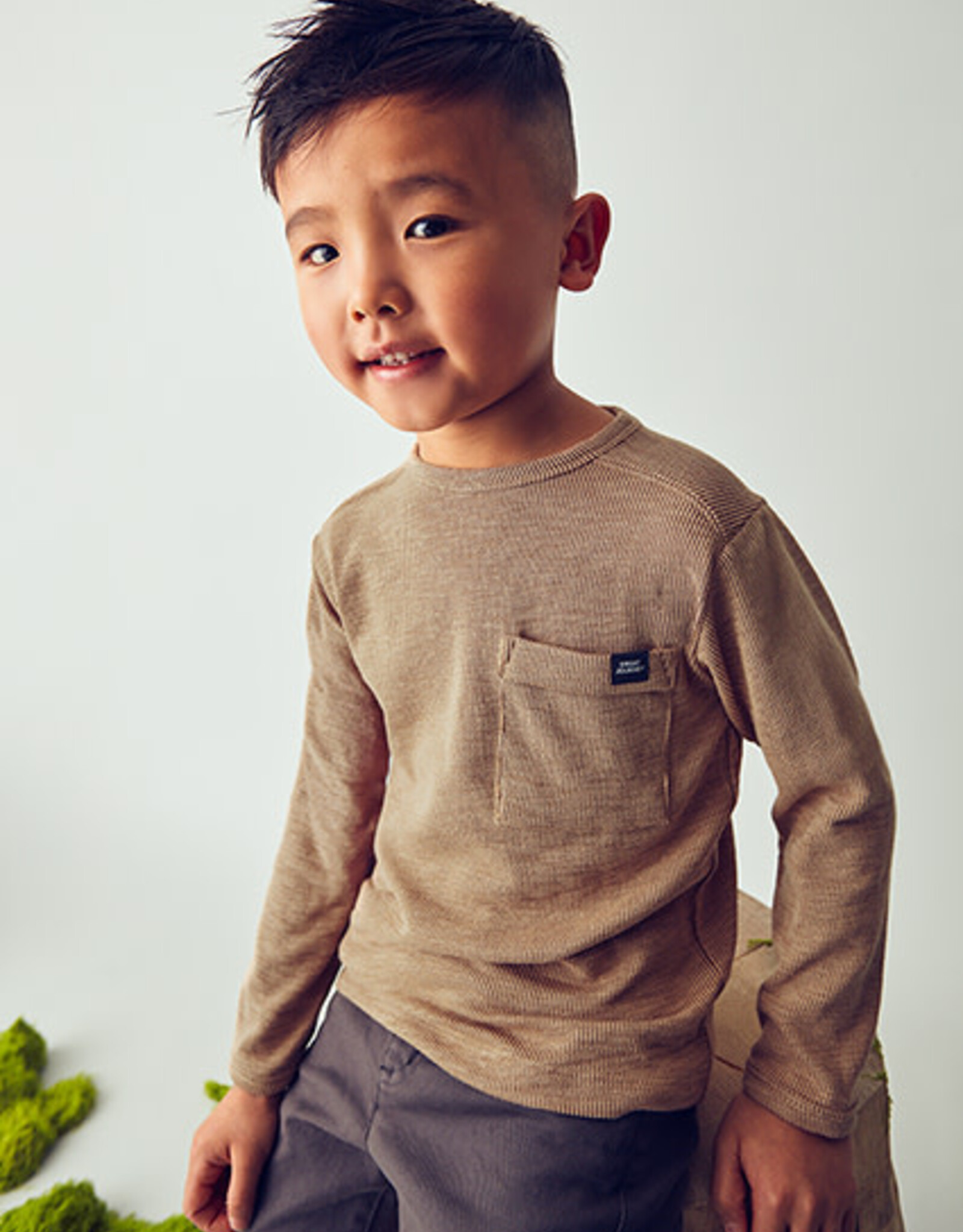 Mayoral Caramel Classic Long Sleeve T-Shirt