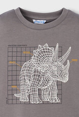 Mayoral Grey Dino Glow Shirt