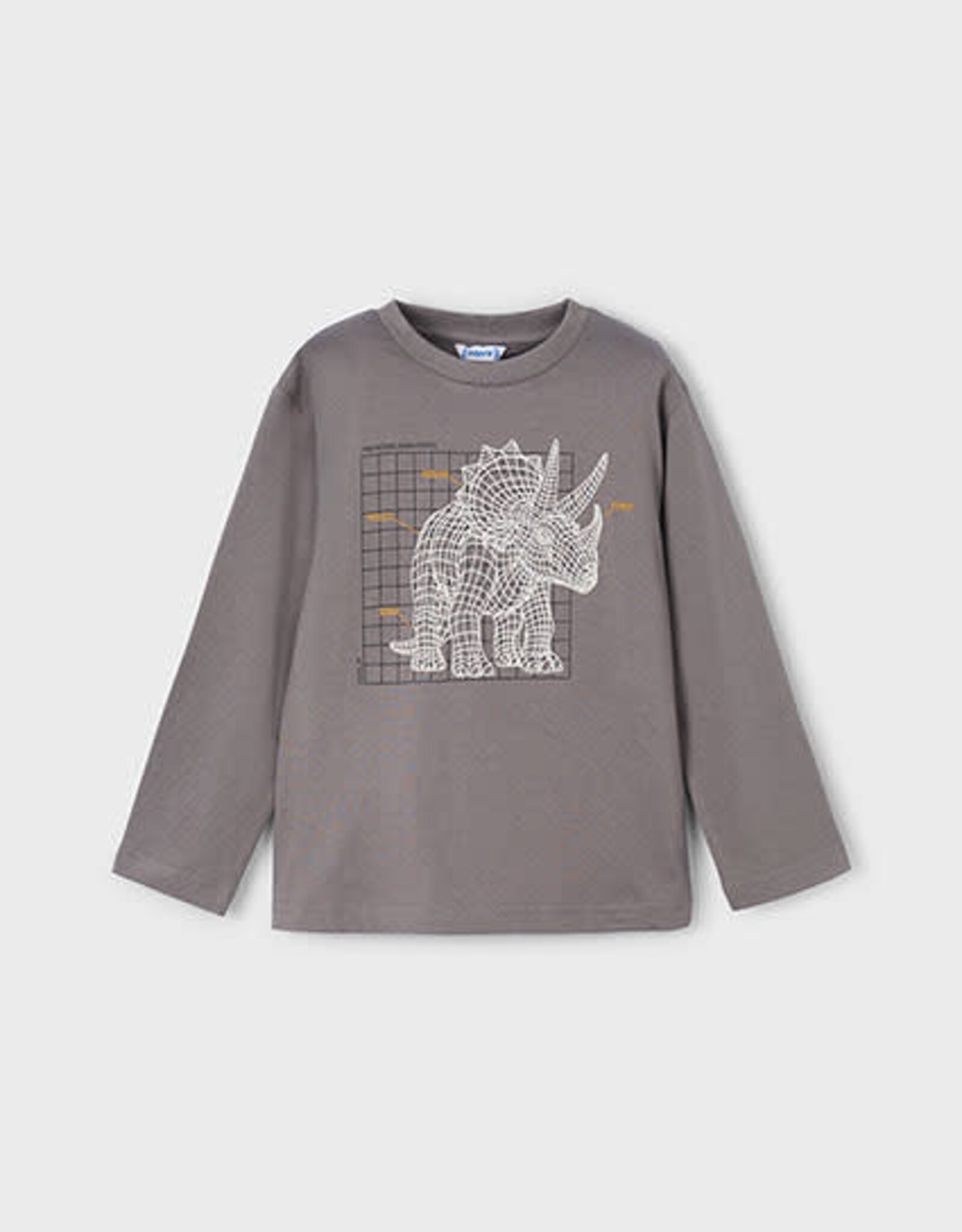 Mayoral Grey Dino Glow Shirt
