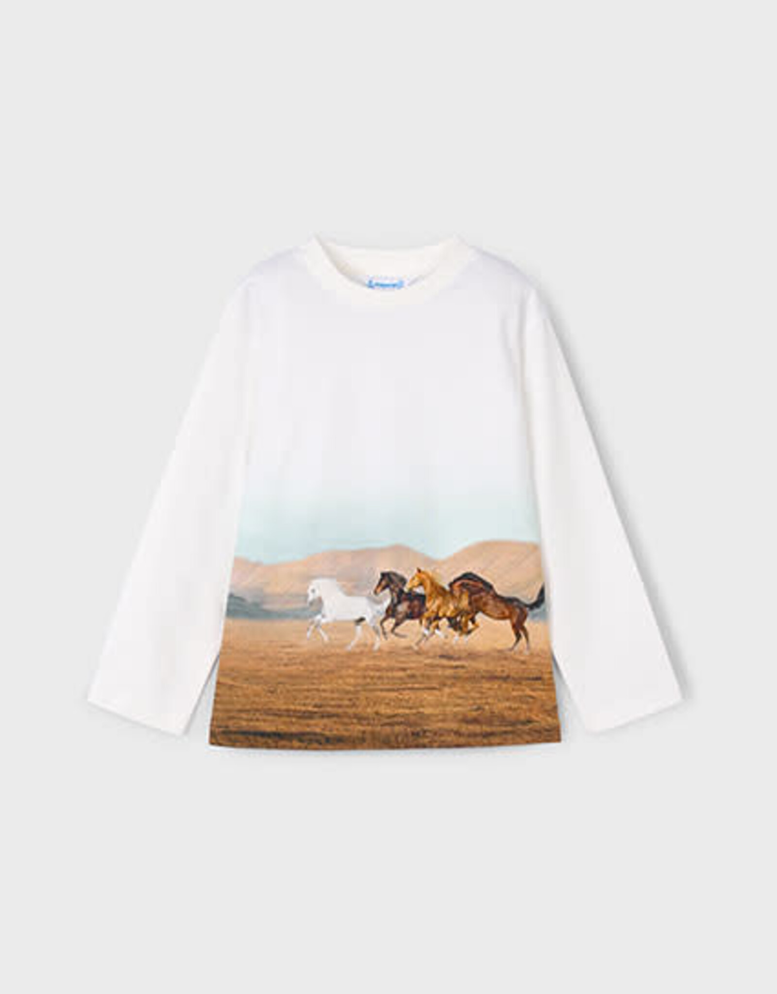 Mayoral Horses Wrap Around Long Sleeve