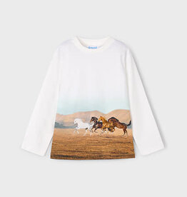 Mayoral Horses Wrap Around Long Sleeve