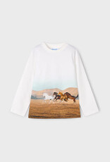 Mayoral Horses Wrap Around Long Sleeve