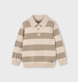 Mayoral Mole Stripe Knit Polo