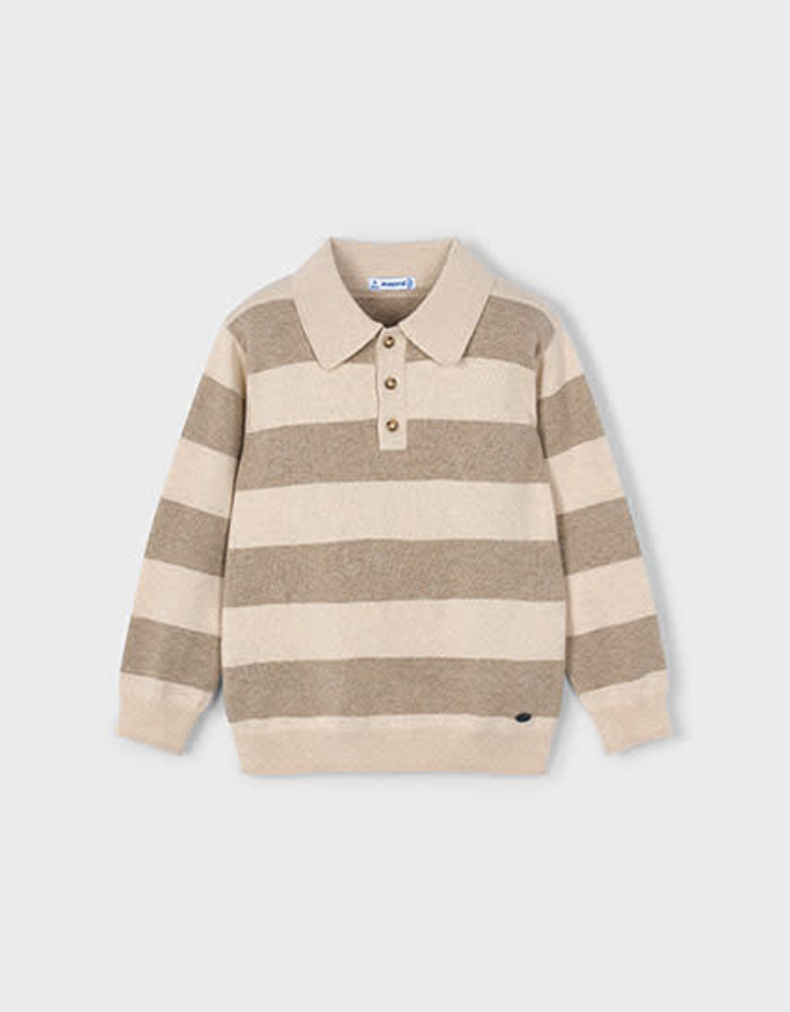 Mayoral Mole Stripe Knit Polo