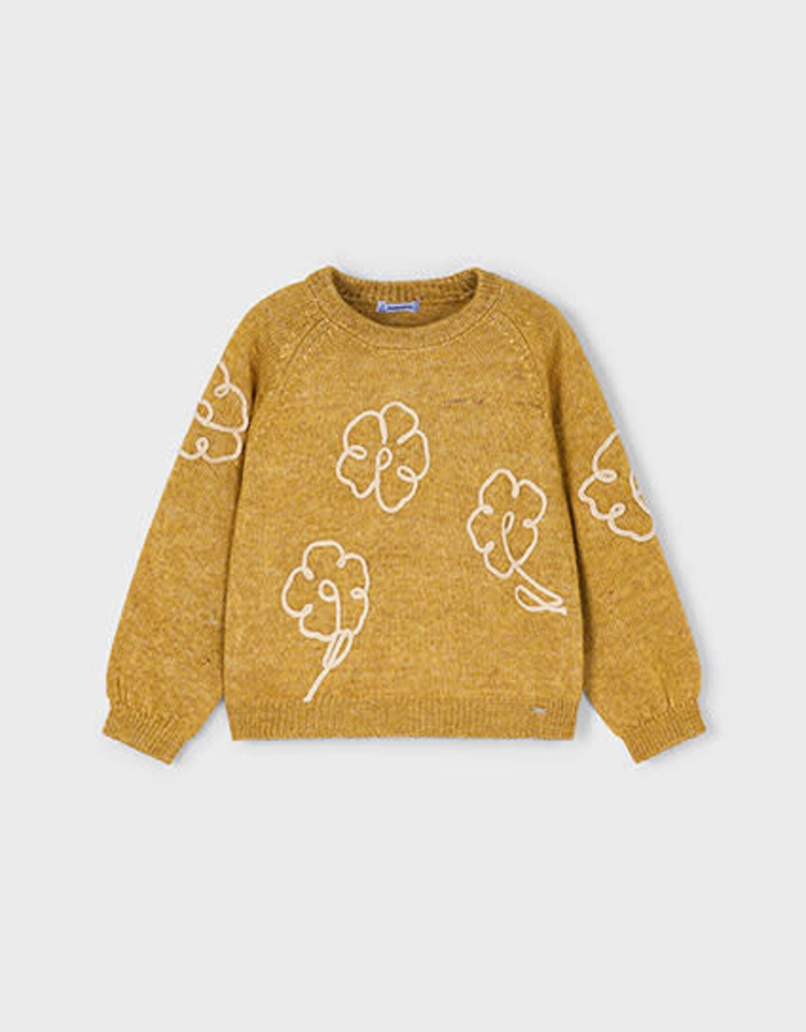 Mayoral Mustard Flower Applique Jersey