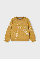 Mayoral Mustard Flower Applique Jersey