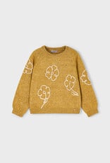 Mayoral Mustard Flower Applique Jersey