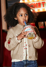 Mayoral Sesame Strawberry Knit Cardigan