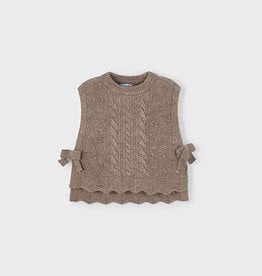 Mayoral Brown Knitting Girls Vest