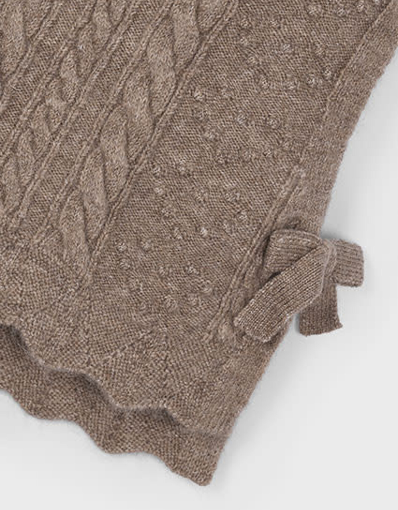 Mayoral Brown Knitting Girls Vest