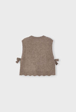 Mayoral Brown Knitting Girls Vest