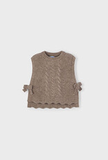 Mayoral Brown Knitting Girls Vest