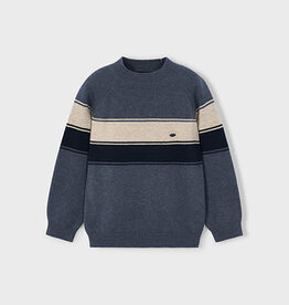 Mayoral Steel Striped Jumper