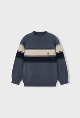 Mayoral Steel Striped Jumper