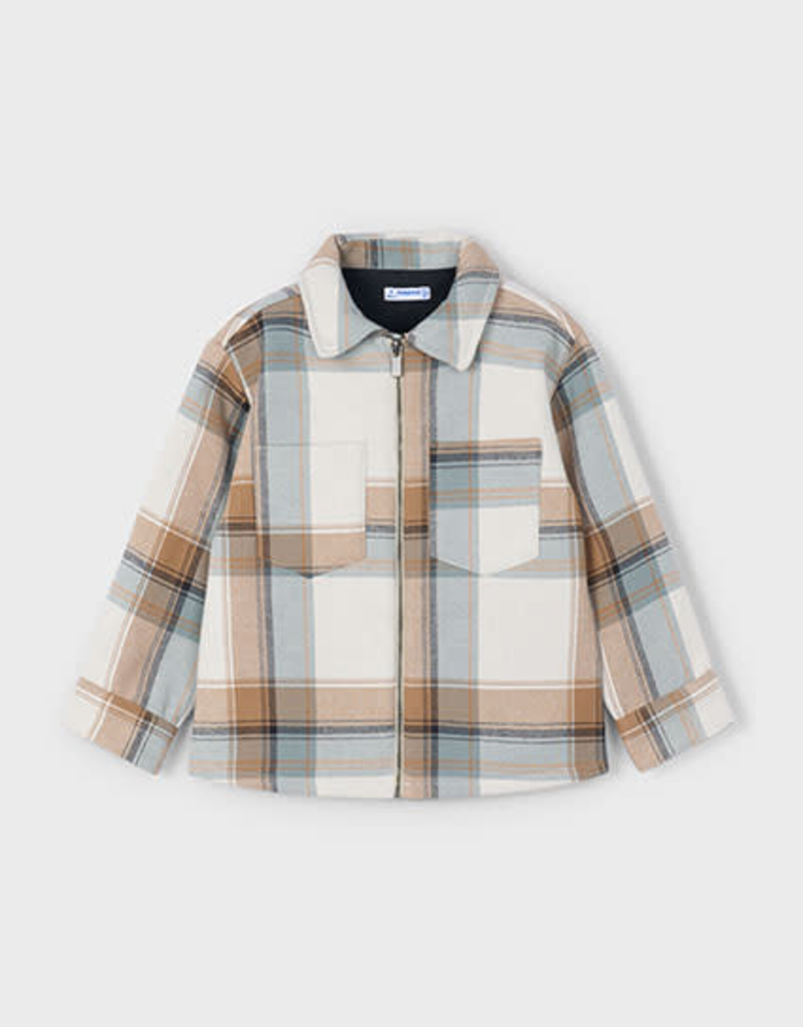 Mayoral Caramel Check Jacket
