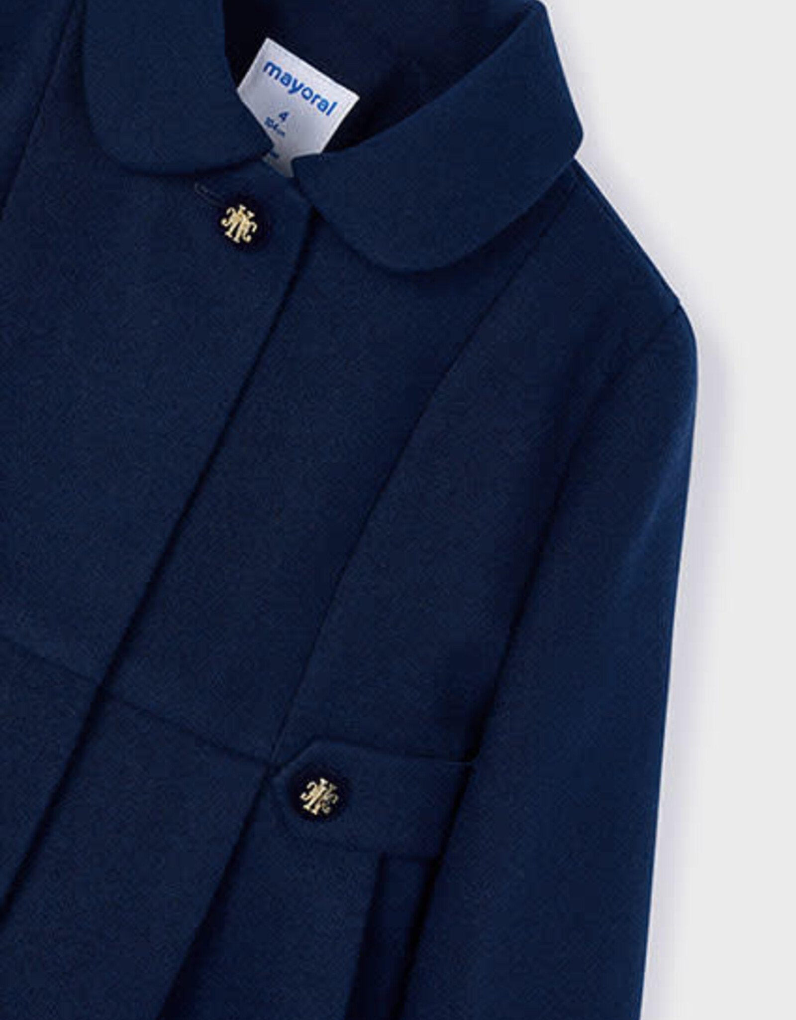 Mayoral Navy Woolen Girls Coat