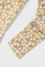 Mayoral Mustard Velvet Floral Leggings