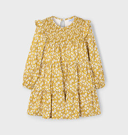 Mayoral Mustard Floral Dress