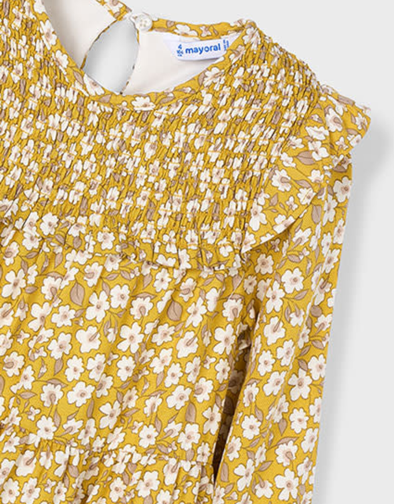 Mayoral Mustard Floral Dress