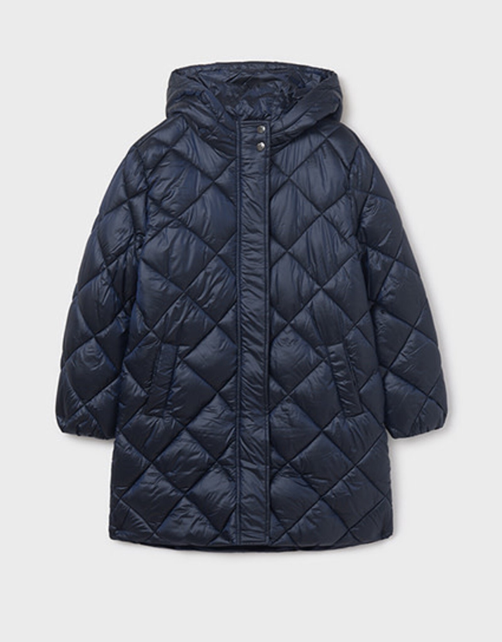 Mayoral Navy Long Tween Girls Coat