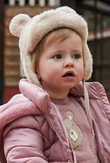 Mayoral Fur hat & scarf set in Sand