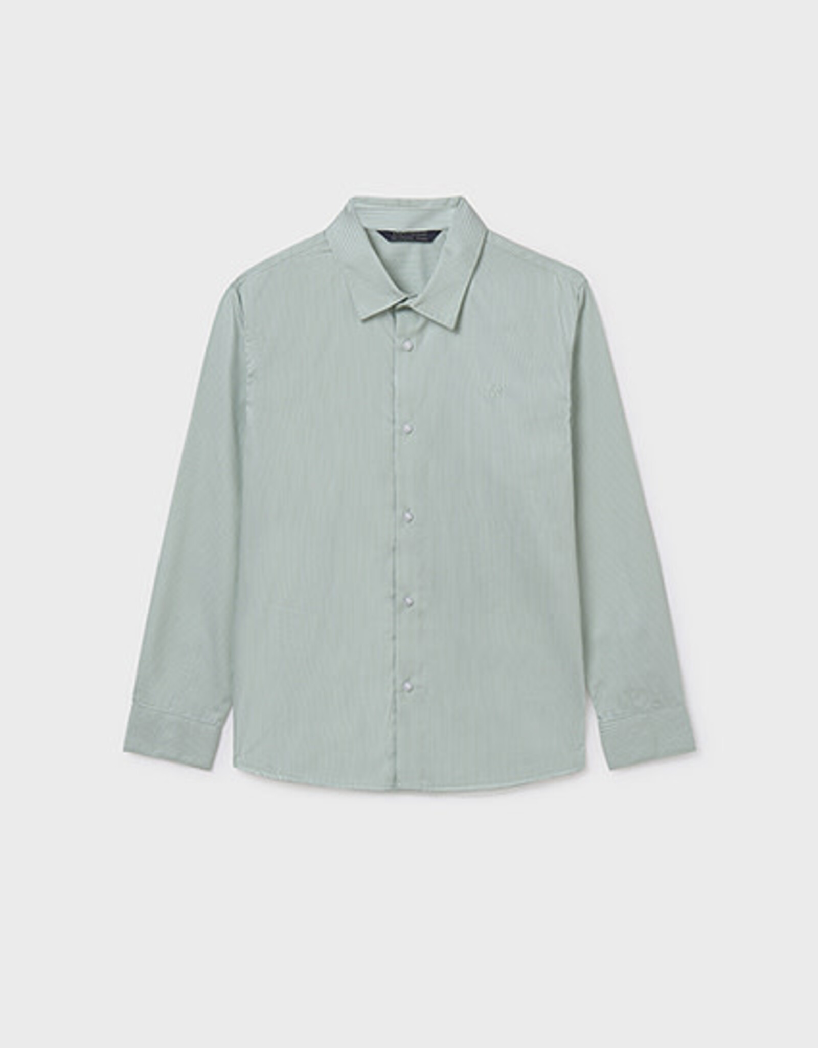 Mayoral Green Basic Button Shirt Tween