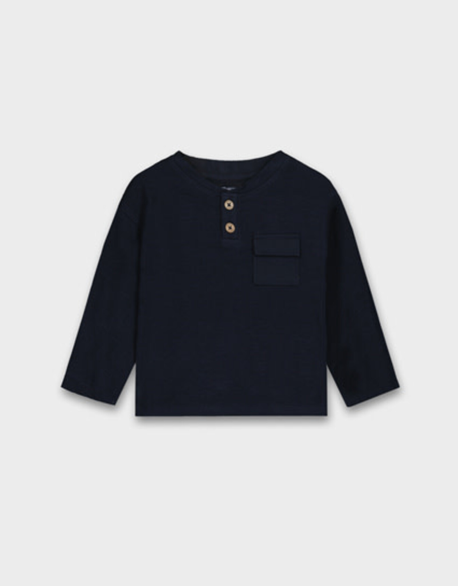 Mayoral Navy Baby Long Sleeve with 2 buttons