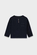 Mayoral Navy Baby Long Sleeve with 2 buttons