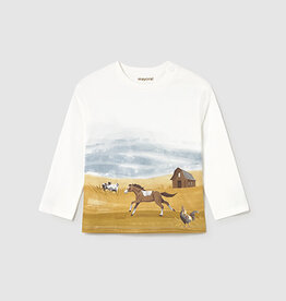 Mayoral Long Sleeve Landscape Shirt