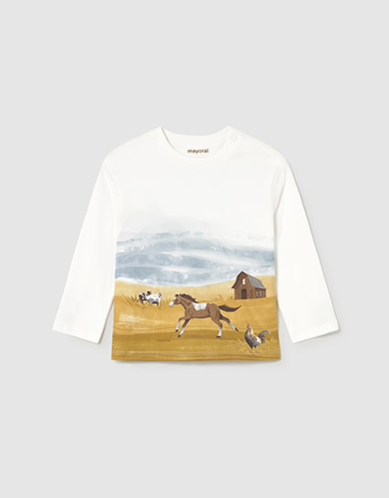 Mayoral Long Sleeve Landscape Shirt
