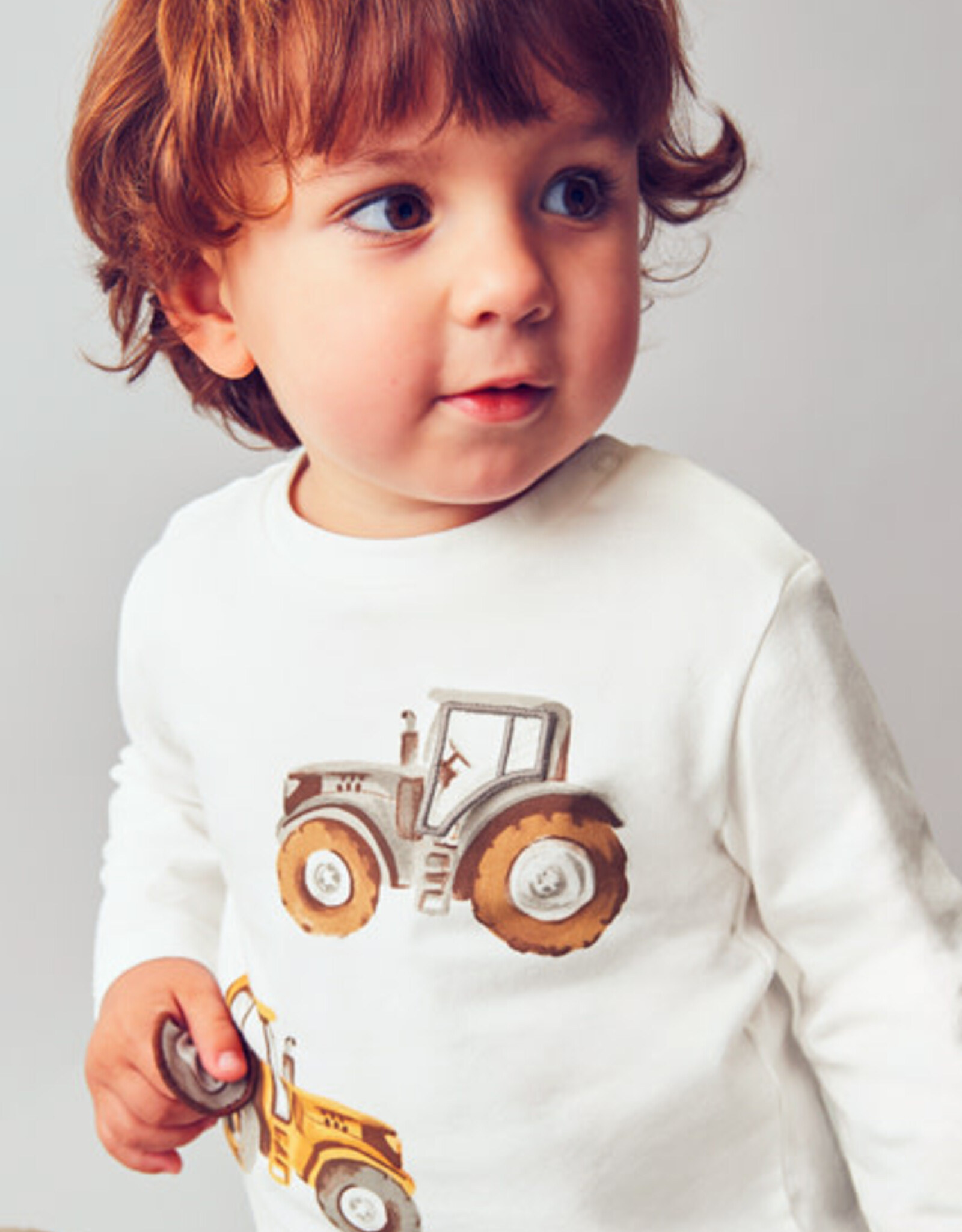 Mayoral Long Sleeve "Play" tractor shirt