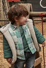 Mayoral Fir Green Baby Plaid Button Up